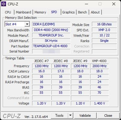 メモリー Team Xtreem ARGB DDR4 4000MHz 32GB