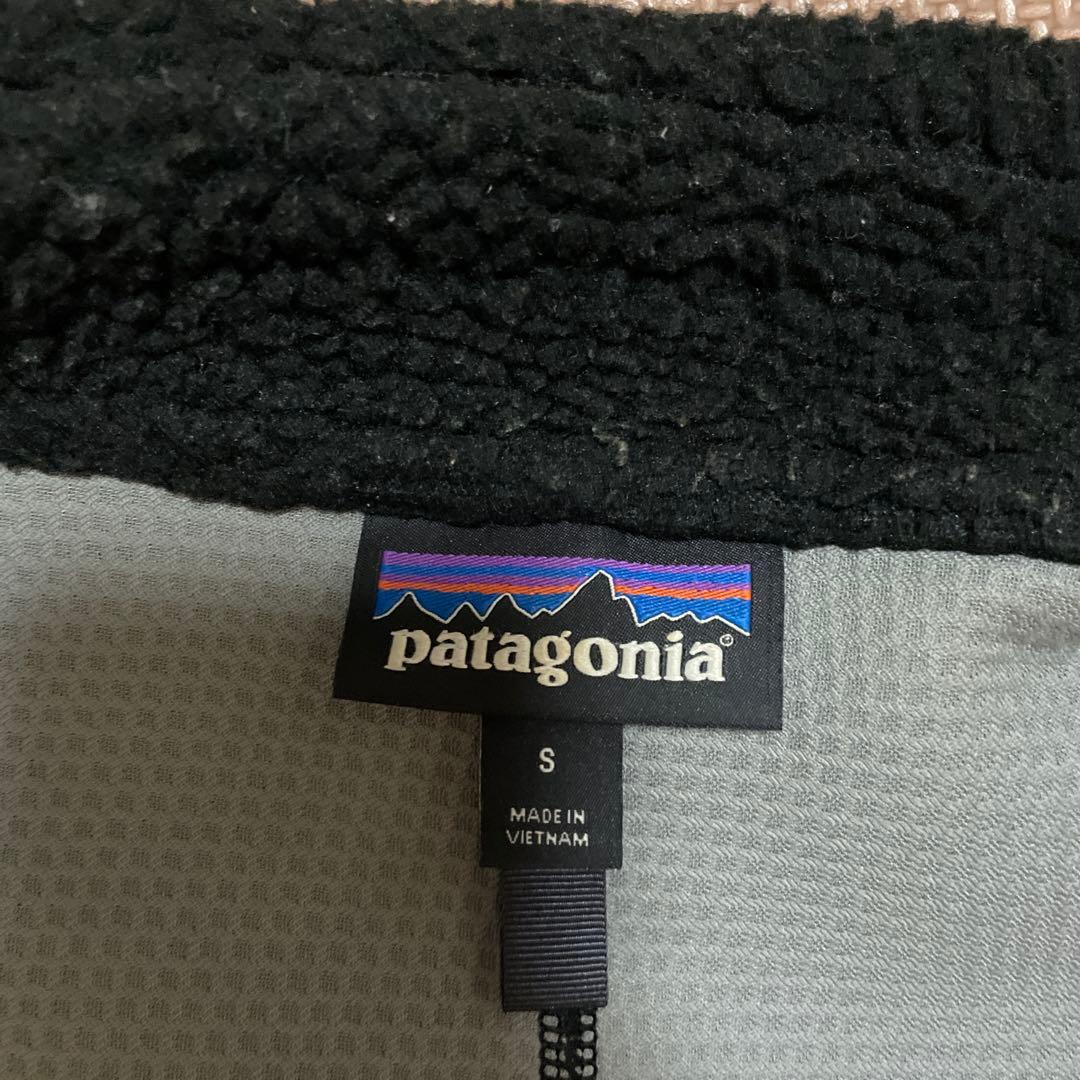 patagonia フリースベスト S 黒　レトロX