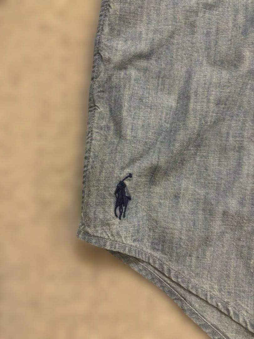 【新品タグ付き】ポロ ラルフローレン ビッグ フィット シャツ　ブルー