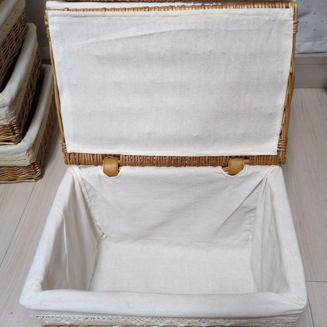 メルカド　バスケット　カゴ　かご　8個セット　籐籠