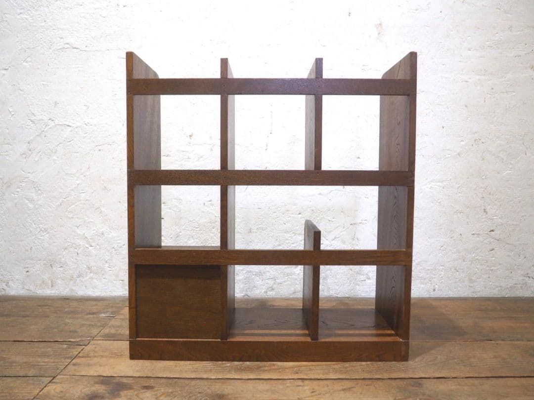 1106 レトロなブックラック　飾り棚　収納棚　本棚　本立て　小物入れ　ケース