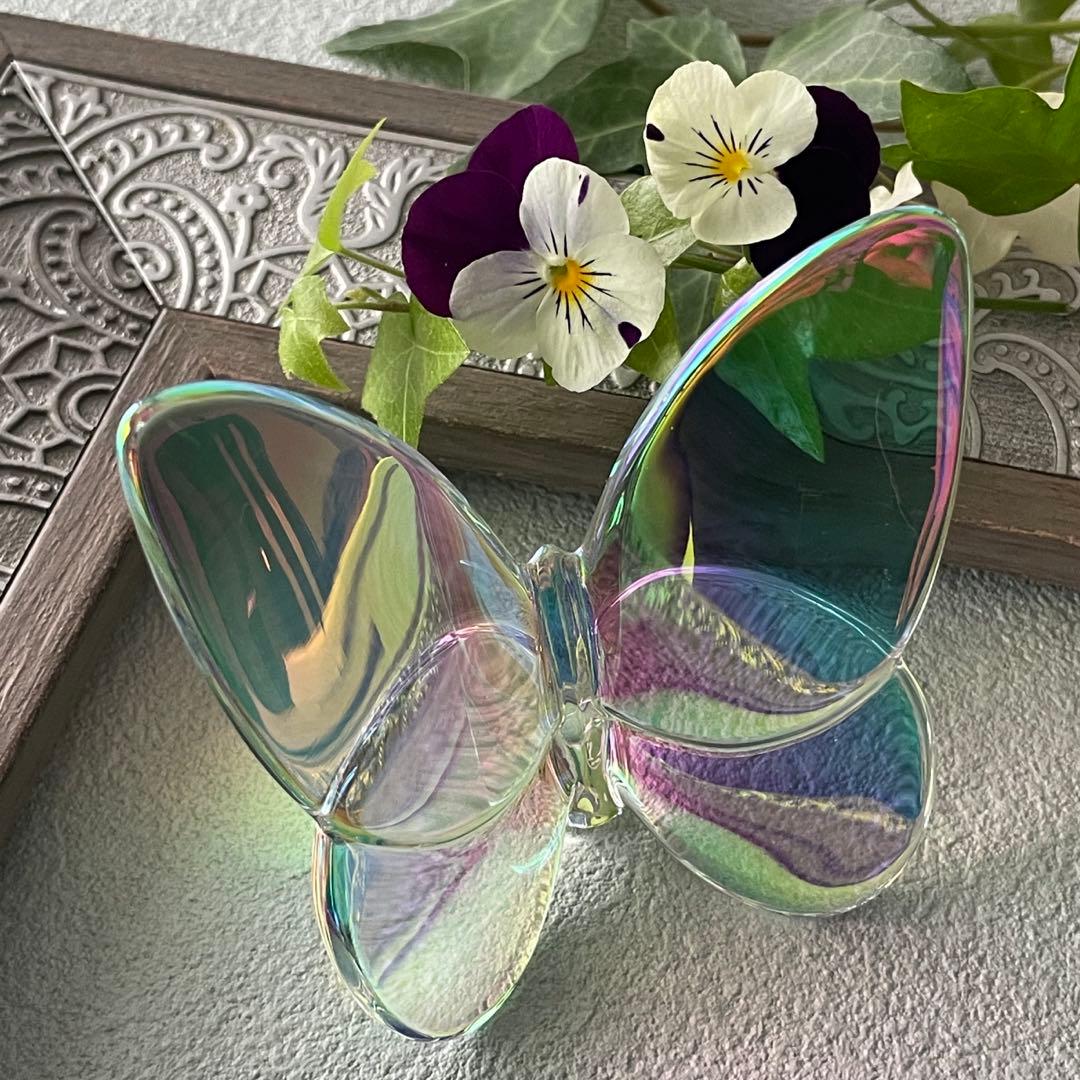 Baccarat ラッキーバタフライ クリスタルガラス　イリゼクリア