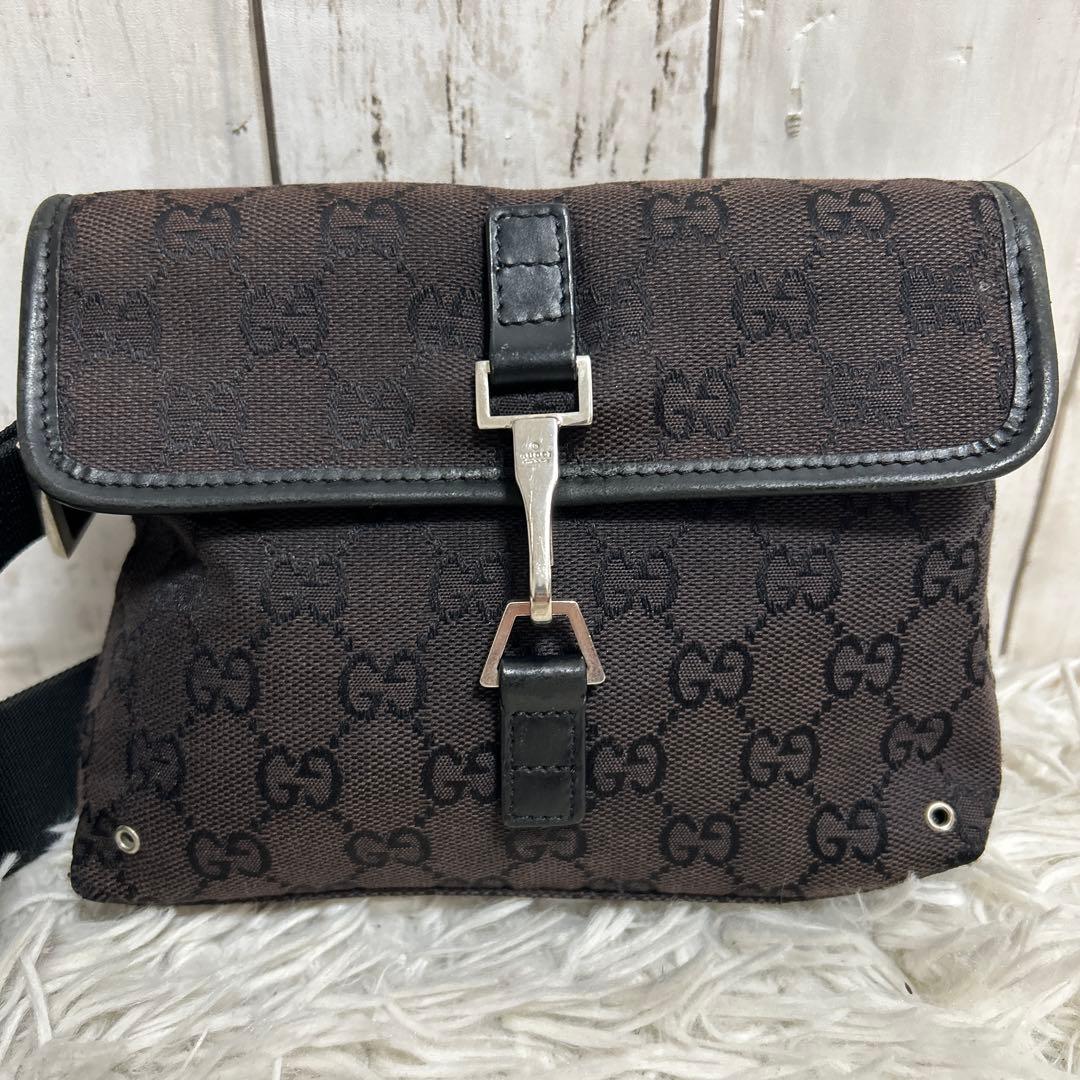 GUCCI GGキャンバス グッチ ウエストバッグ ボディバッグ ジャッキー