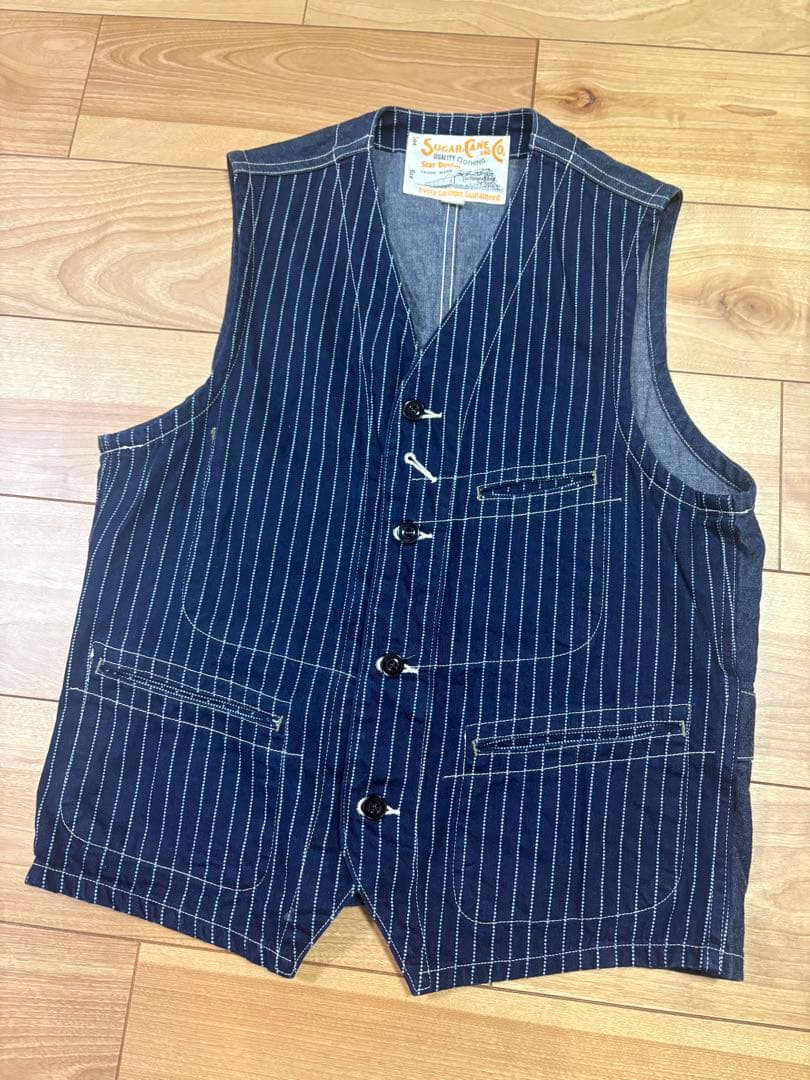 SUGAR CANE ウォバッシュ柄ベスト