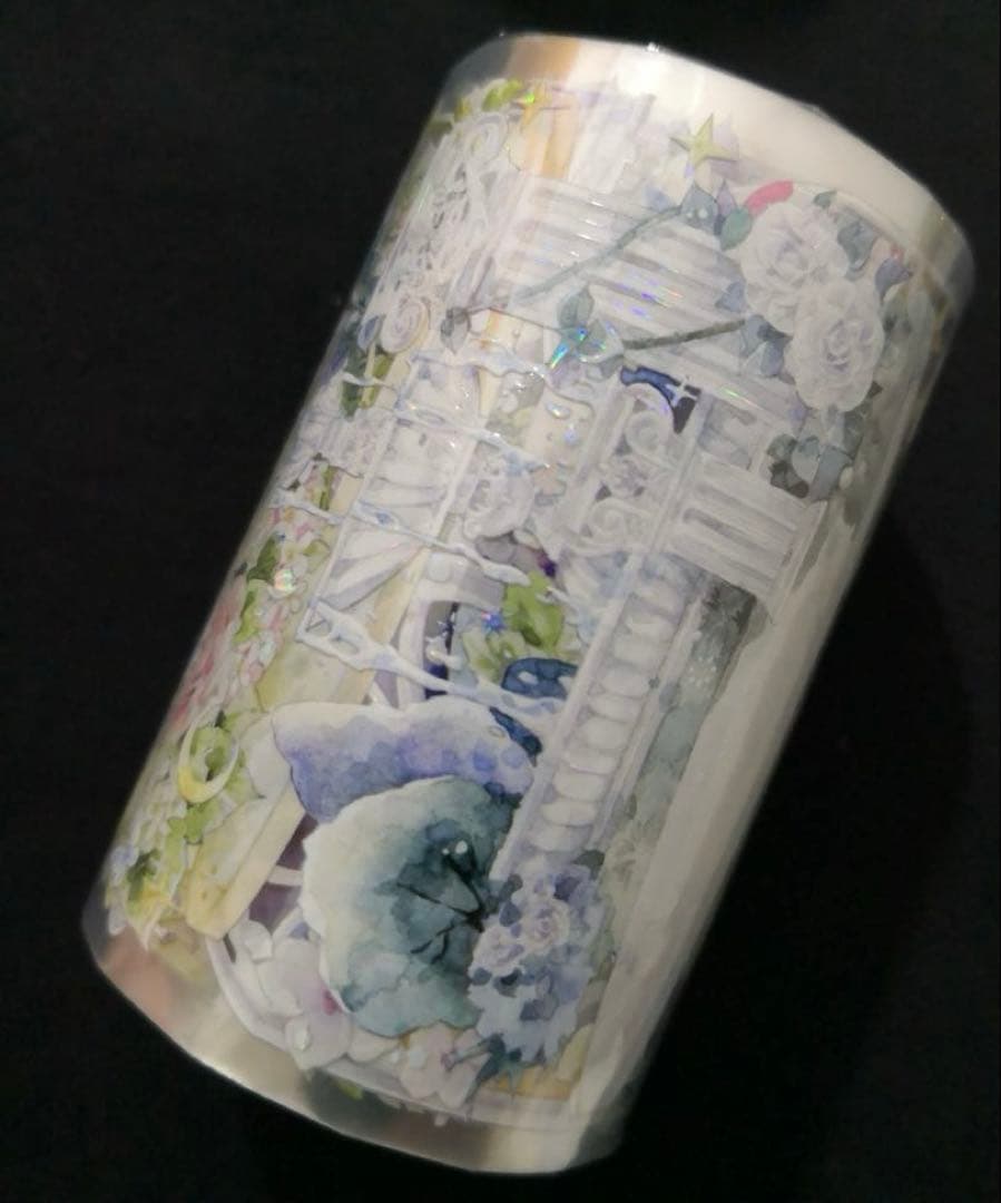 【8582】海外　マステ　3/5/巻売り　貝殻光マスキングテープ　夢神の庭