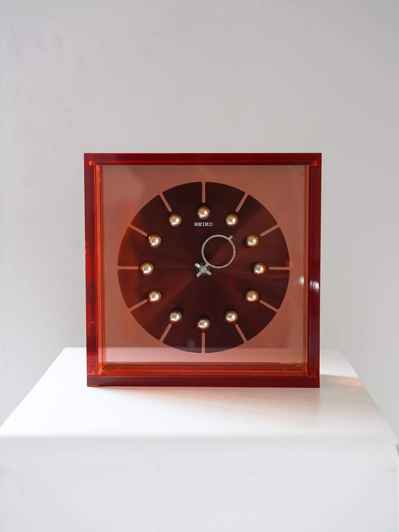 70's SEIKO スペースエイジ アクリル時計 ミッドセンチュリー