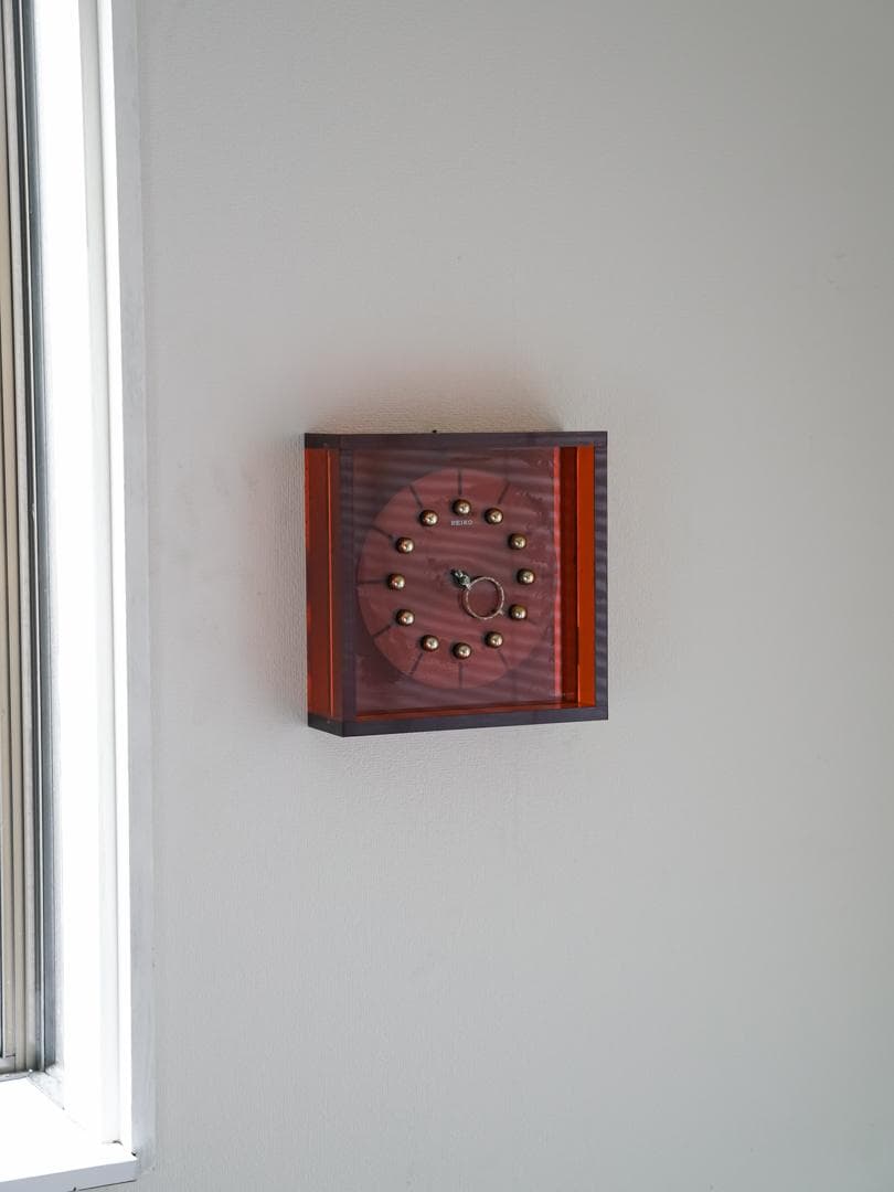 70's SEIKO スペースエイジ アクリル時計 ミッドセンチュリー