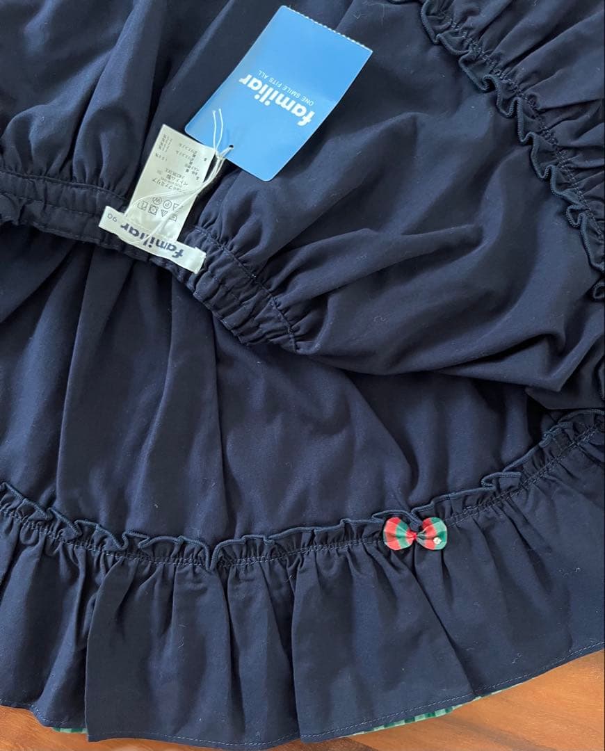 【新品】familiar スカート　リバーシブル サイズ90cm XX