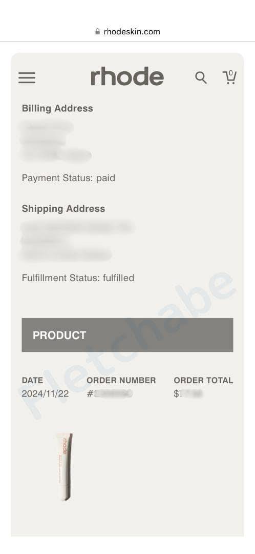 るいrhode skin Cinnamon Roll & toast