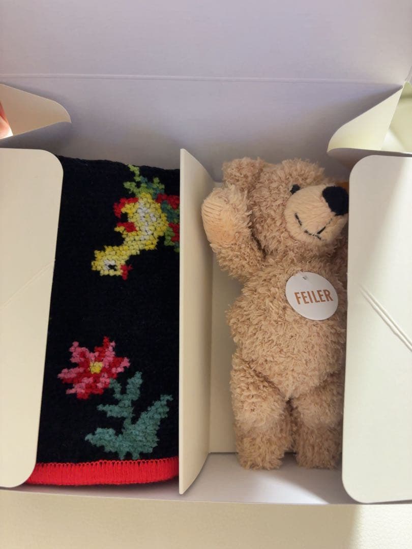 Steiff × FEILER ハンカチとぬいぐるみセット