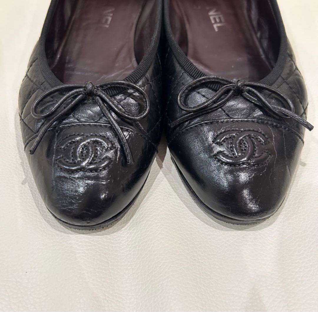 CHANEL マトラッセ　バレエシューズ　36.5 23.5cm バレリーナ