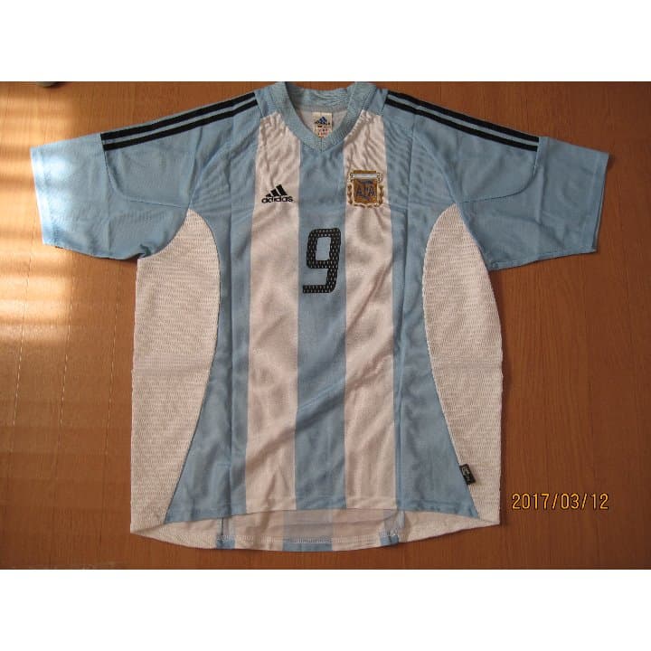 元アルゼンチン代表 ガブリエル・バティストゥータ選手 代表ユニフォーム
