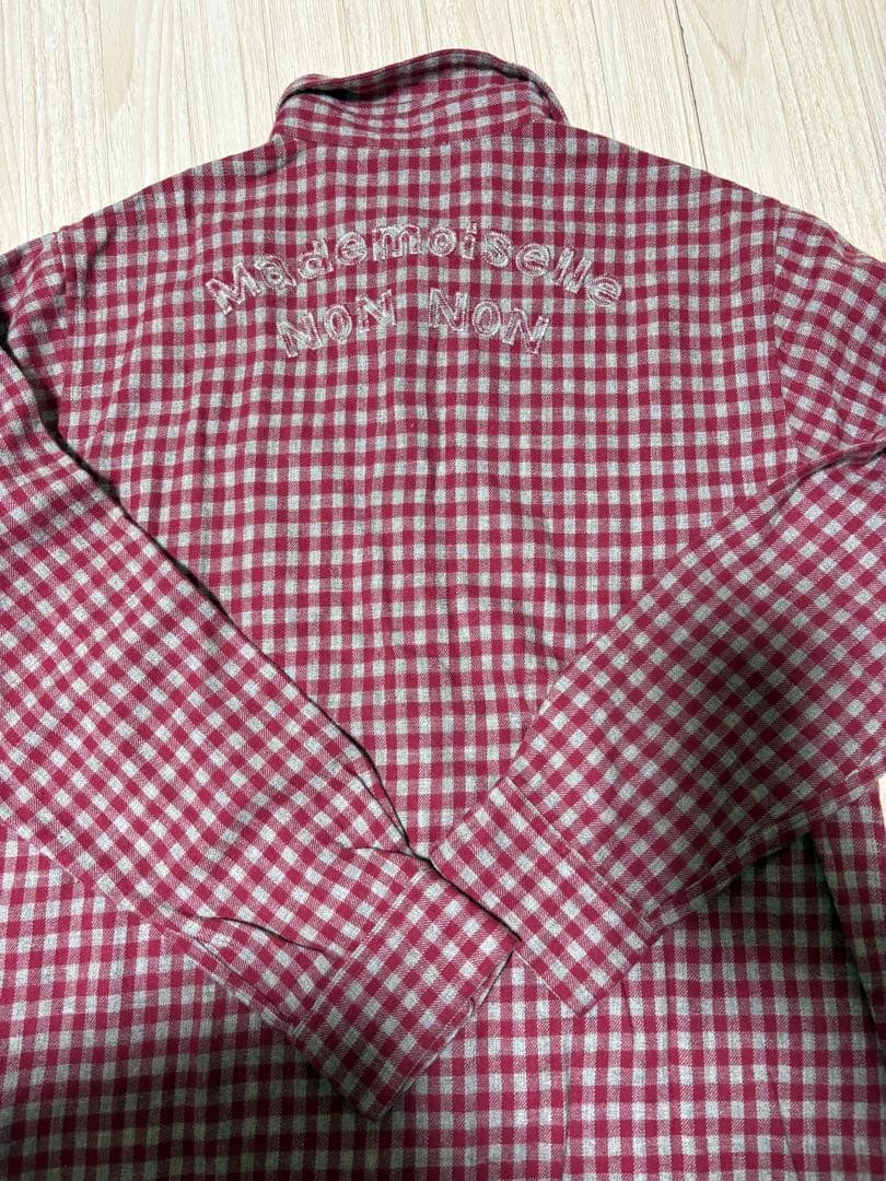 マドモアゼルノンノン 長袖 チェックネルシャツ　❣ 未使用タグ付き