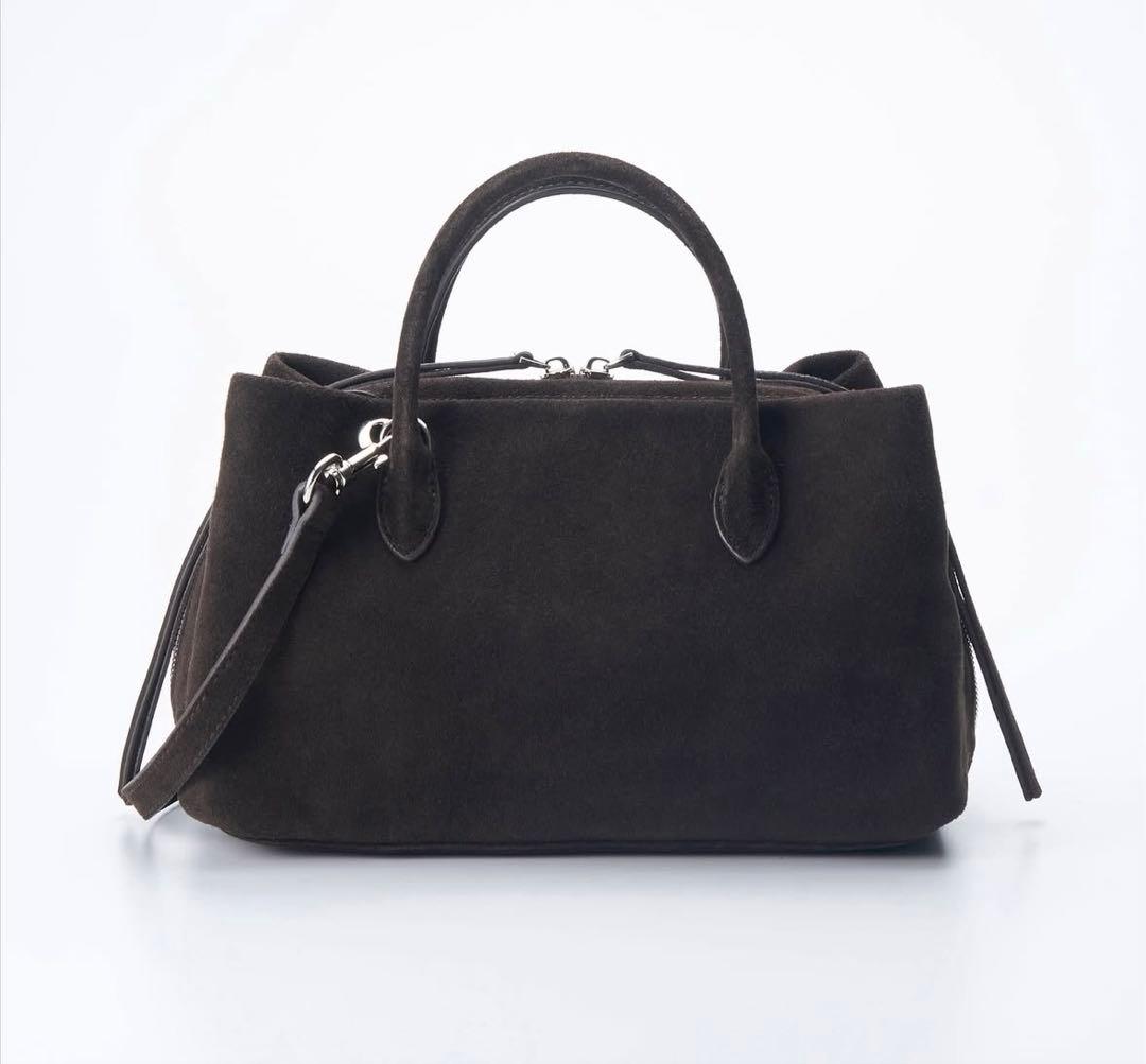 バッグ A.subjjject Suede Boston square bag S