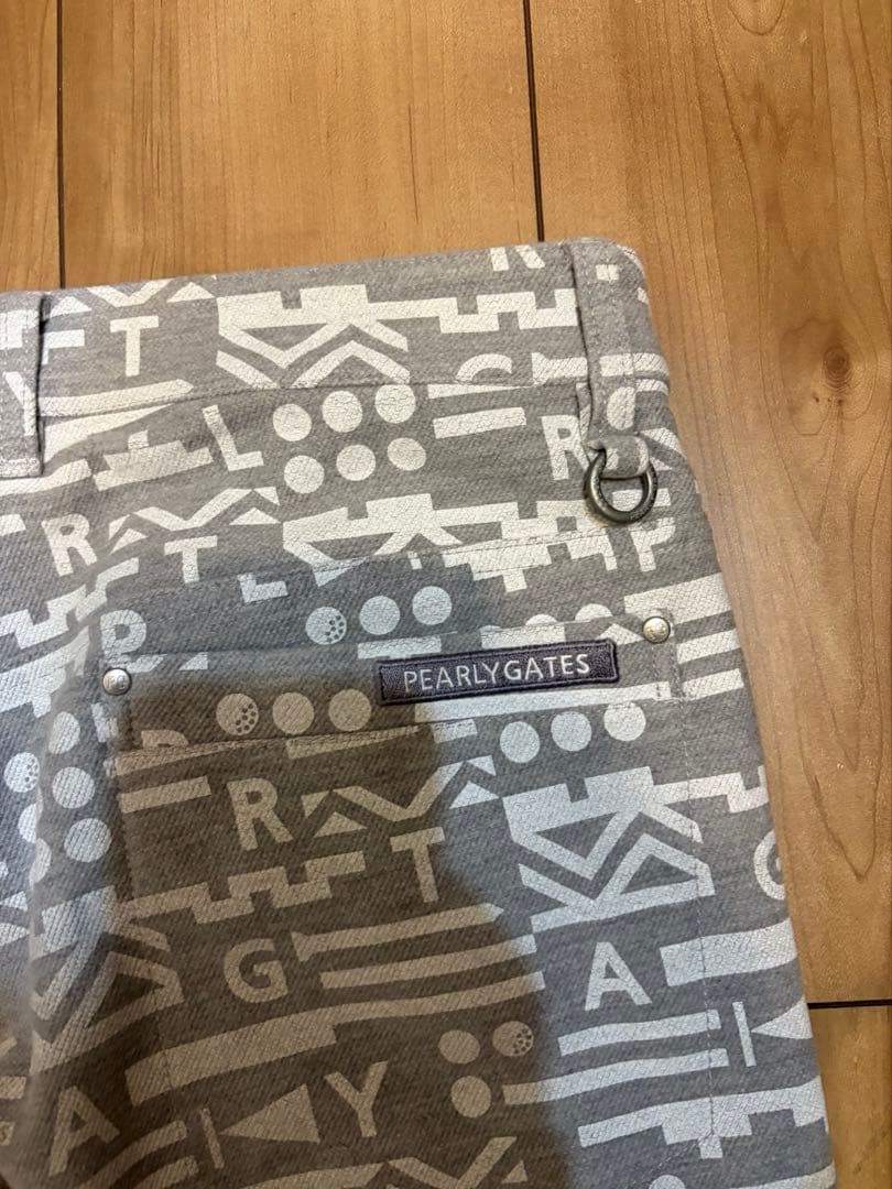 冬用　PEARLY GATES（パーリーゲイツ）総柄ストレッチスリムパンツ