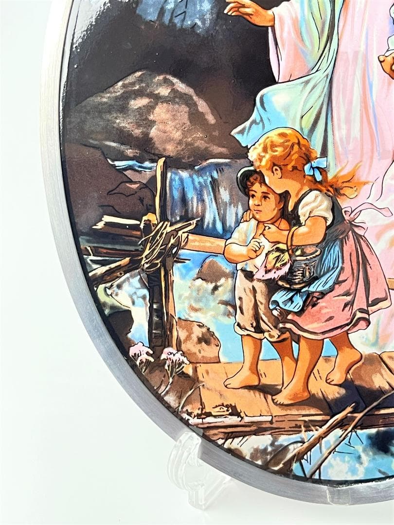 グラスマスターズ社 ステンドグラス 橋上の子供と守護天使