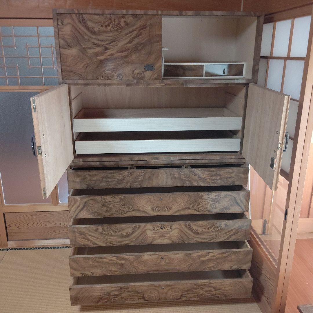 木目調 和テイスト 引き出しタンス