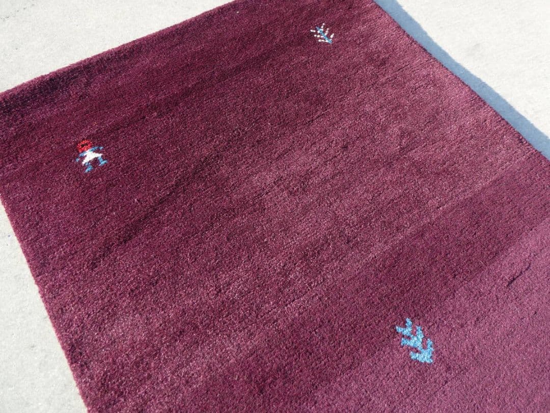 ⭐️限定値下げ⭐️　160×90cm　ギャッベ　手織り　民族ギャッベ