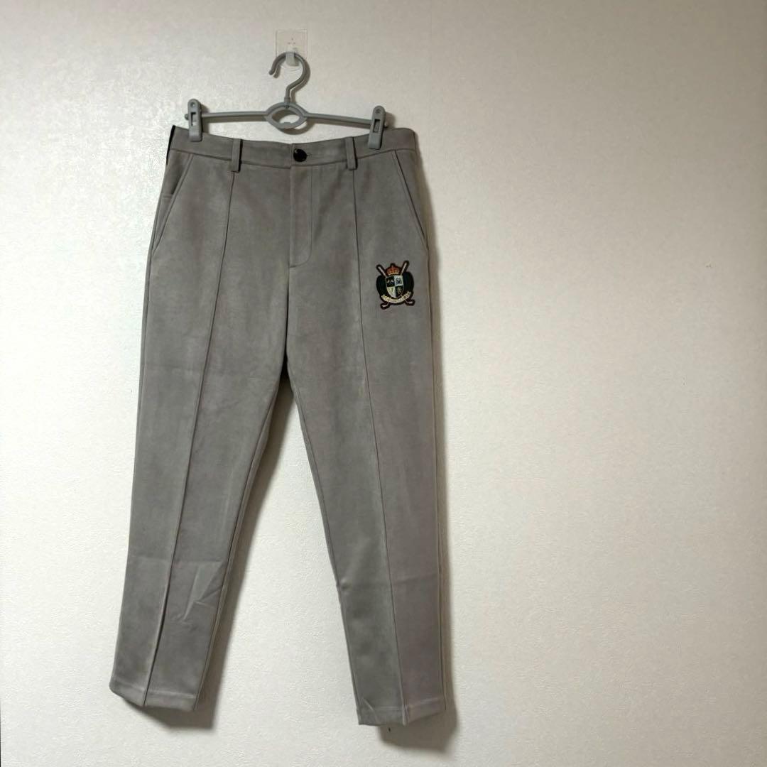 BELLMORE ベルモア　ゴルフ　ストレッチパンツ　スエード　グレー　L