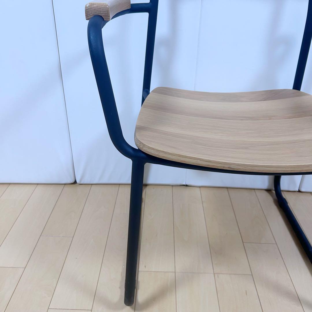 北欧　モリヨシ　Flo POKKYARMCHAR ナラ材　アーム付き　天然木希少