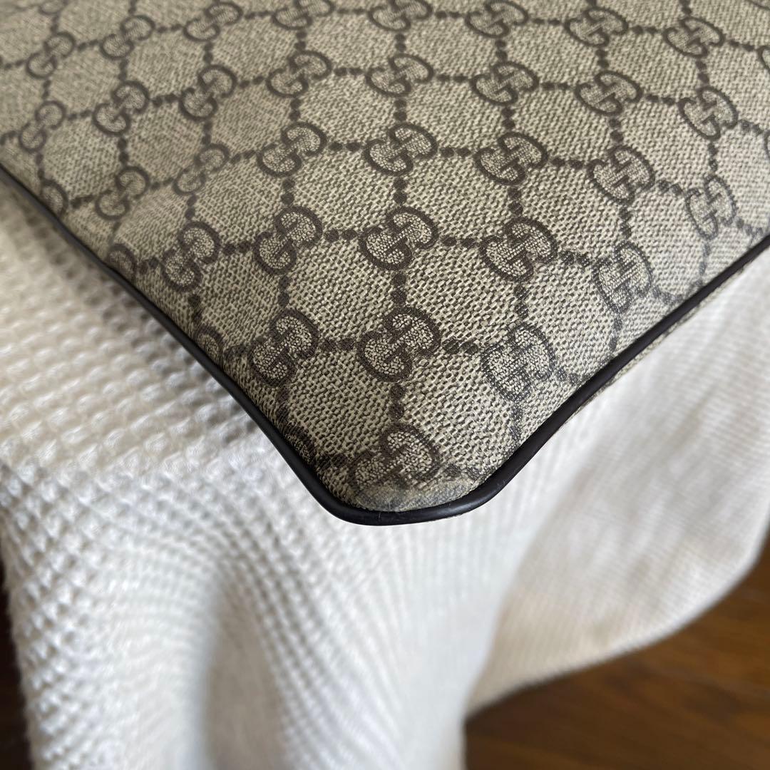 ◇ 美品 GUCCI グッチ ショルダーバッグ GGスプリーム×レザー ◇