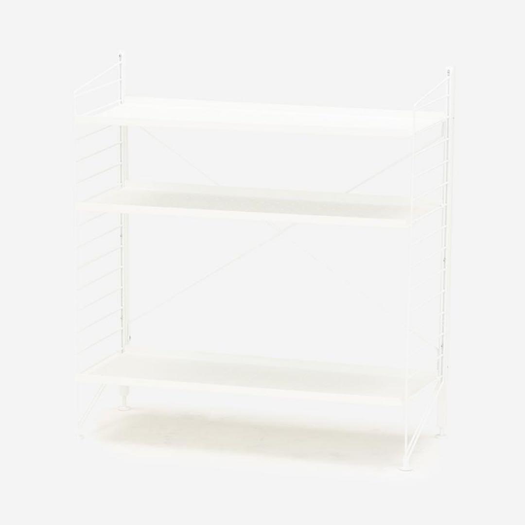 stringストリングシステム　パーツ　メタルシェルフ白　2枚78cmx30cm