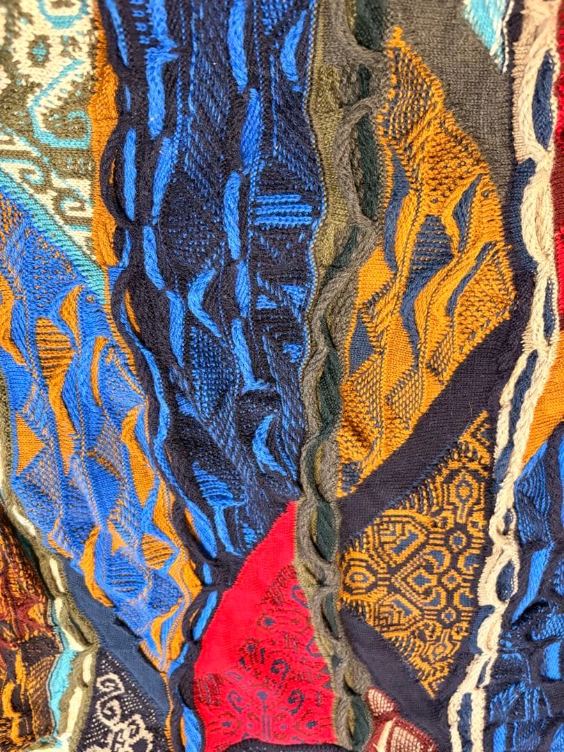 COOGI（クージー）ウール 3Dニット セーター 立体 マルチカラー