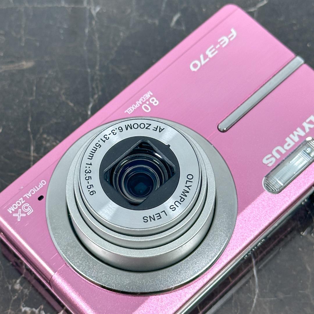 OLYMPUS FE-370 ピンク　コンパクトデジタルカメラ