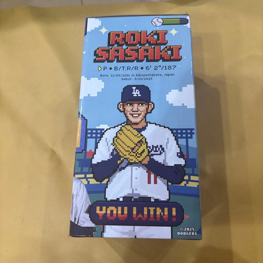 佐々木朗希　ボブルヘッド フィギュア 2025 ドジャース