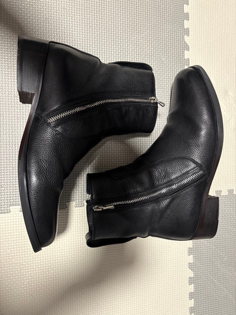 Llife SLIGHT SQUARE ZIP BOOTS　42