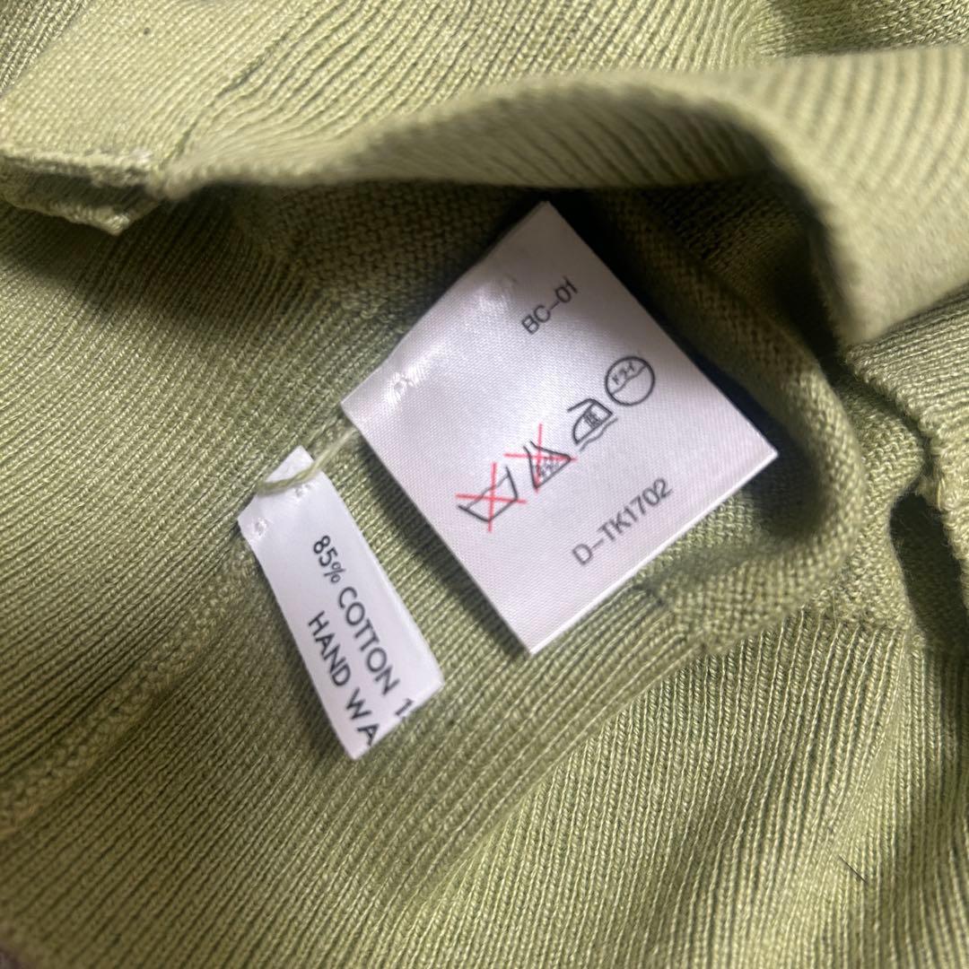 新品　BALLANTYNE ベスト 42 ピスタチオグリーン　コットンカシミヤ