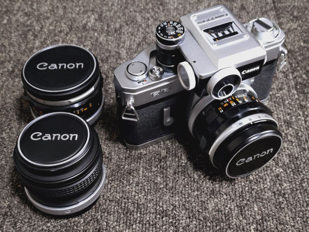 Canon FP ＋FPMETER ＋オマケレンズ3本セット
