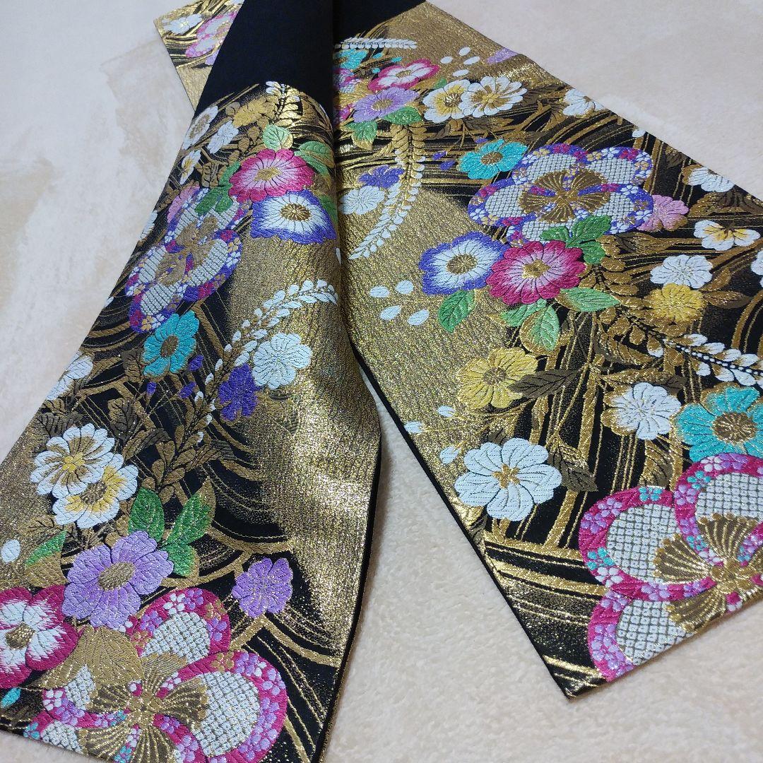 MOA 様２点まとめ依頼品物【京洛たはら謹製 袋帯 佐賀錦 和装 正絹 帯 】