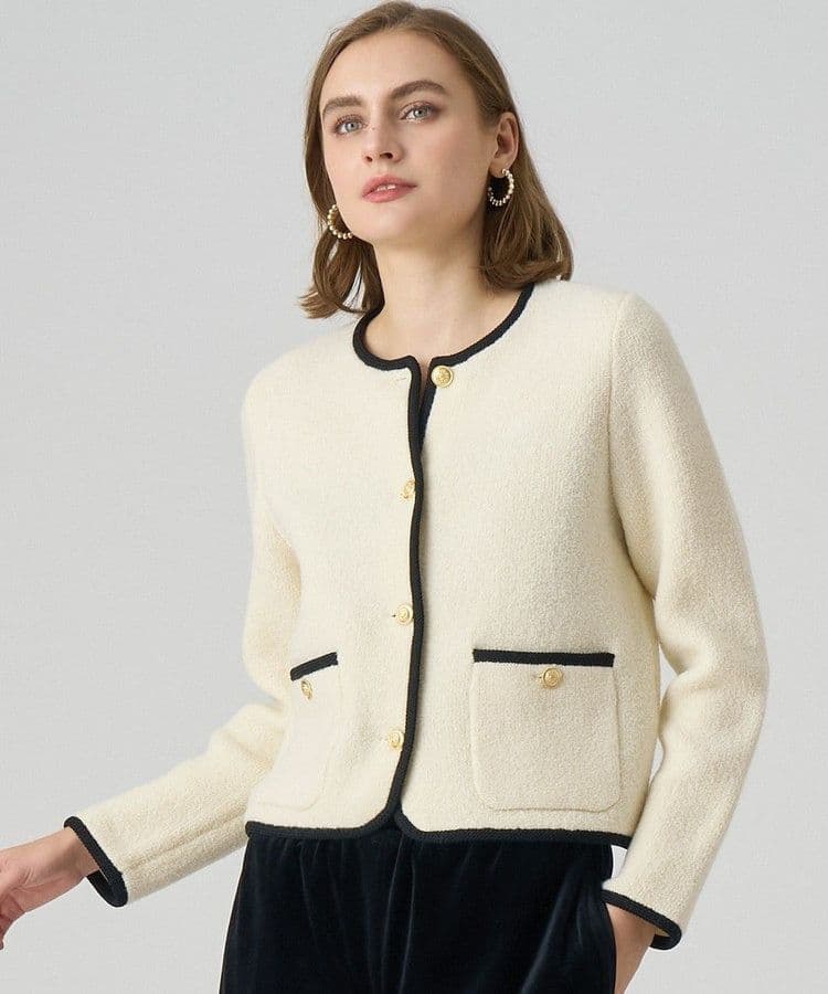 マナちゃん アナイ 24AW カーディガン ジャケット 金ボタン