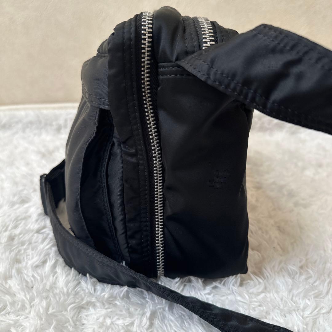 PORTER ポーター　タンカー　新型　二層式　ショルダー　バッグ　ブラック