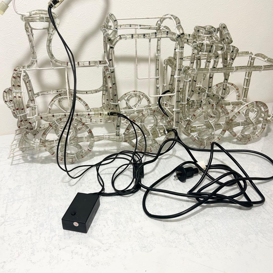 クリスマスイルミネーション 3D機関車 防雨試験合格品 ガーデンモチーフライト