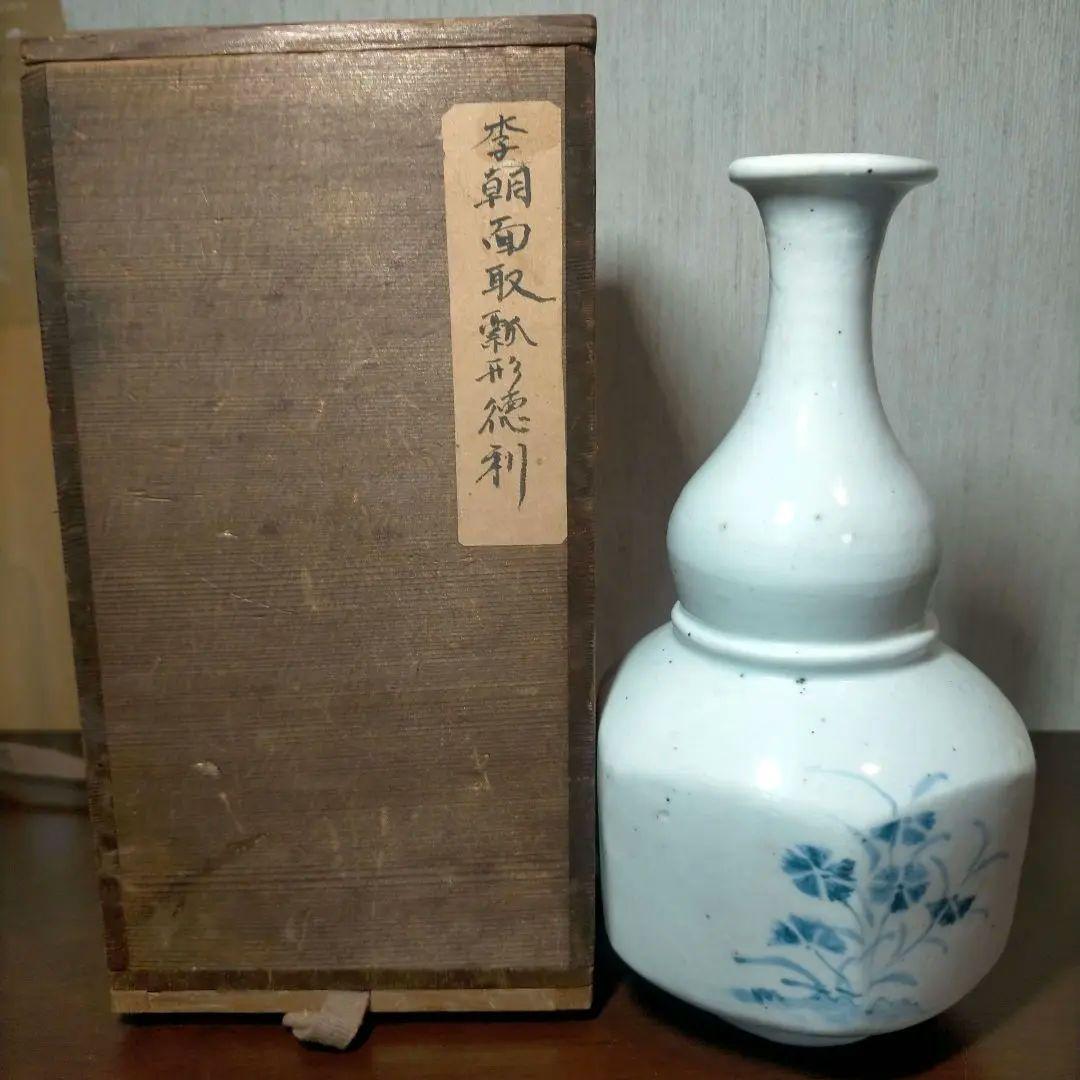 李朝面取瓢形徳利