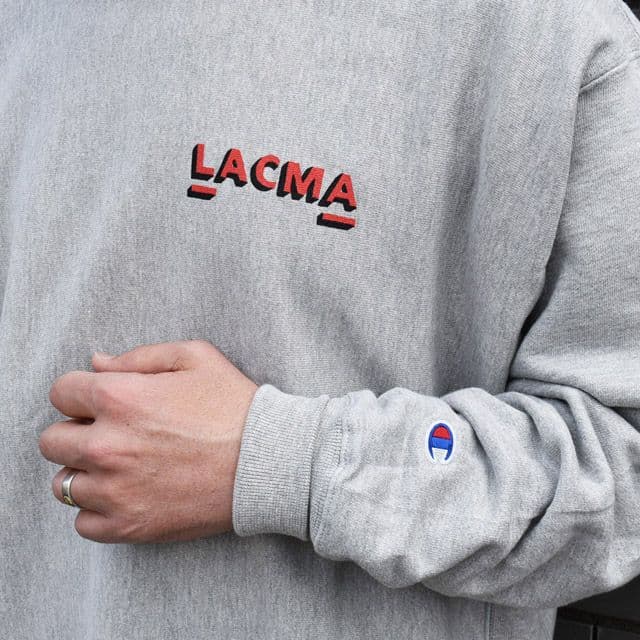 Champion × LACMA リバースウィーブ スウェット チャンピオン