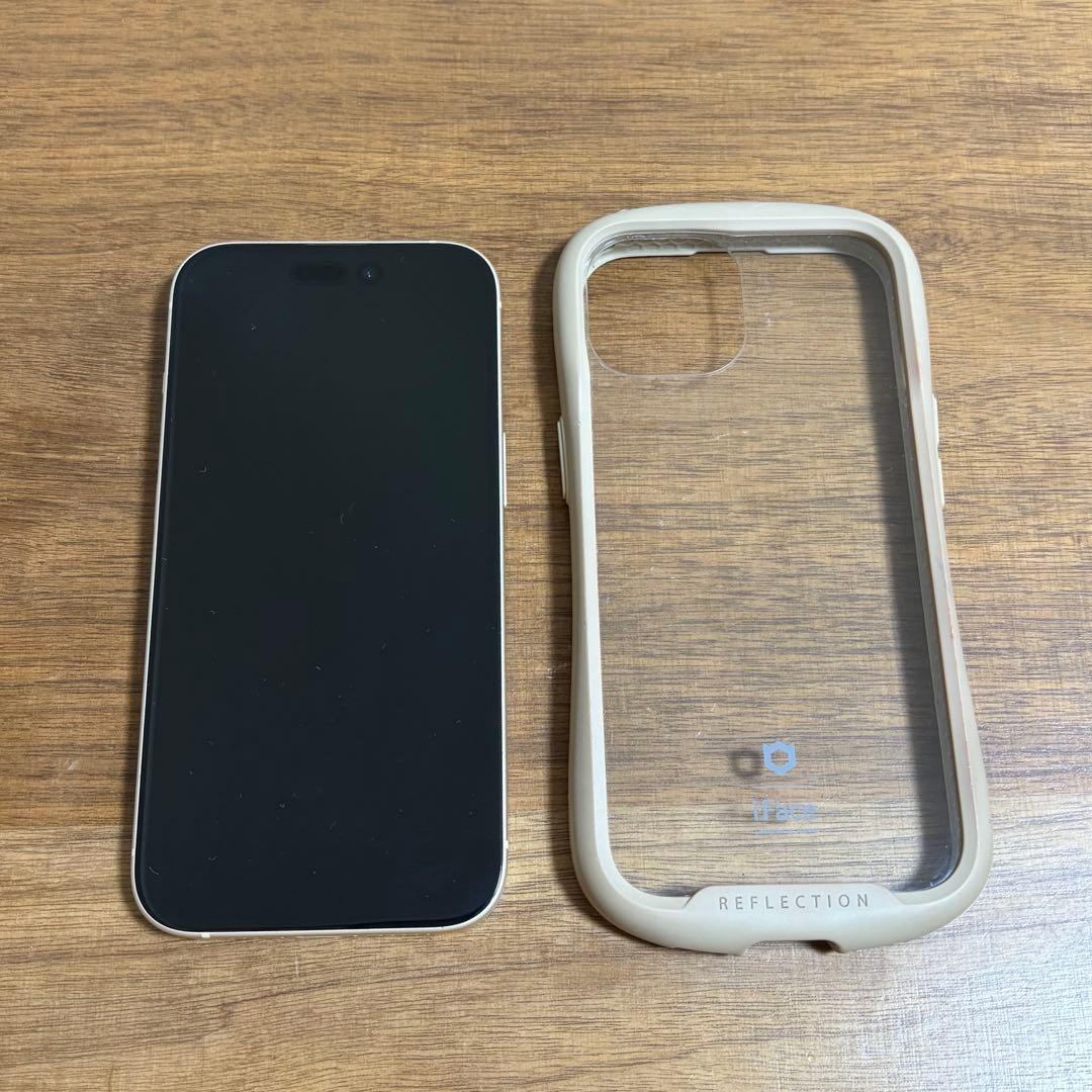 【iFaceケース付 】 iPhone15 イエロー 256GB SIMフリー