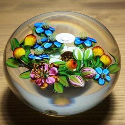 ⭐︎ケン・ローゼンフェルド ガラスペーパーウェイト 2006年 ミルフィオリ