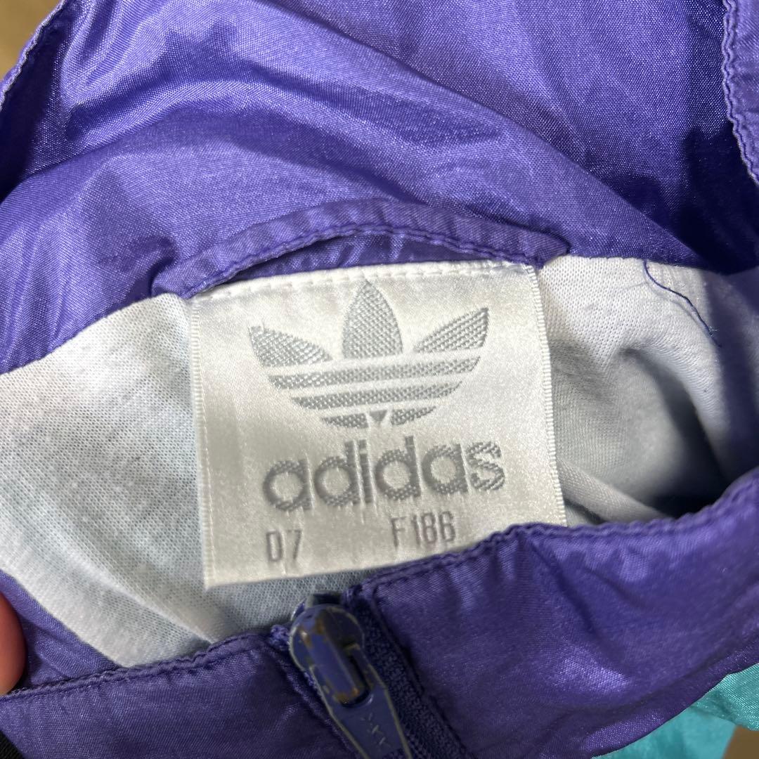 adidas ジャケット 紫 青