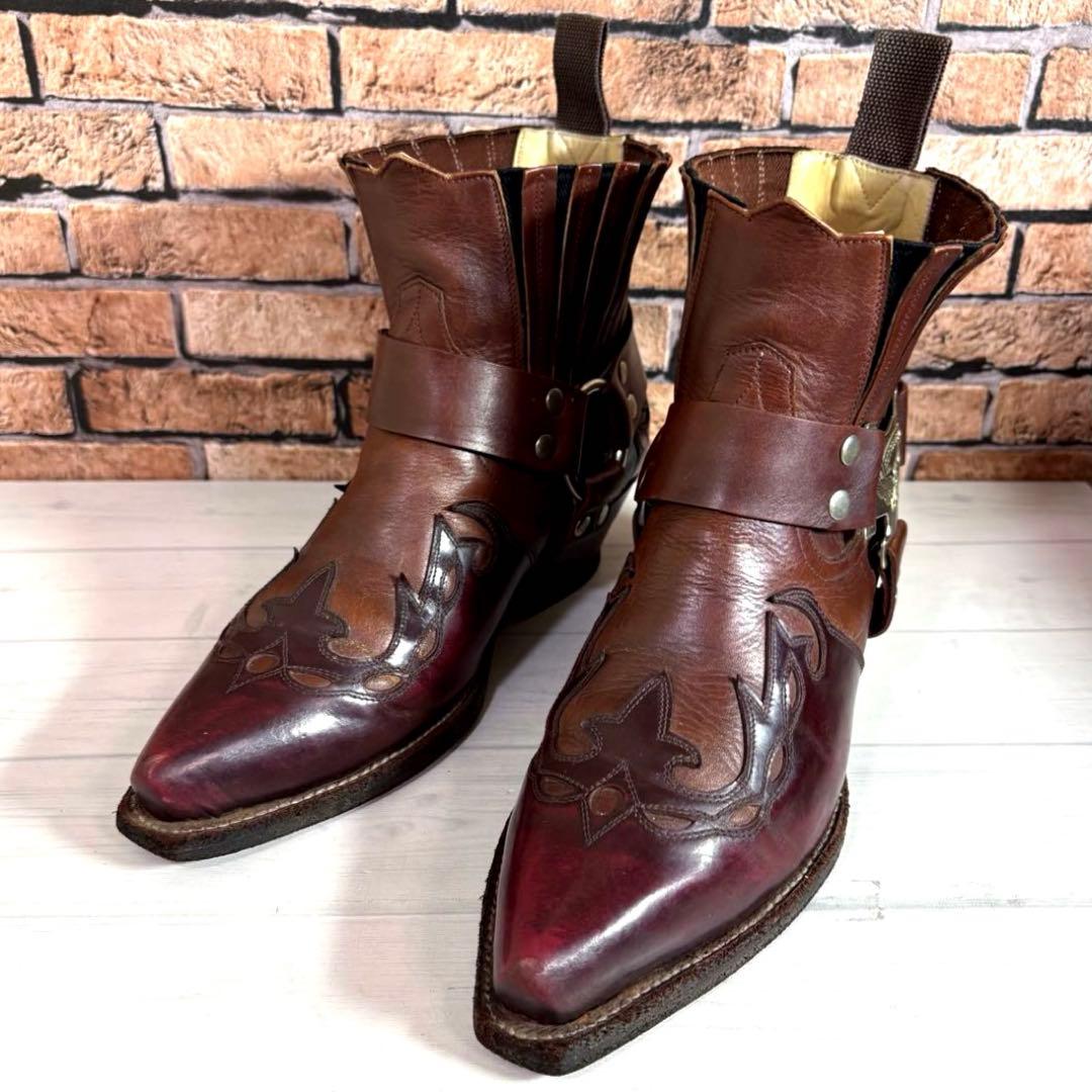 HARLEY-DAVIDSON■ウエスタンブーツ✨リング サイドゴア スチール