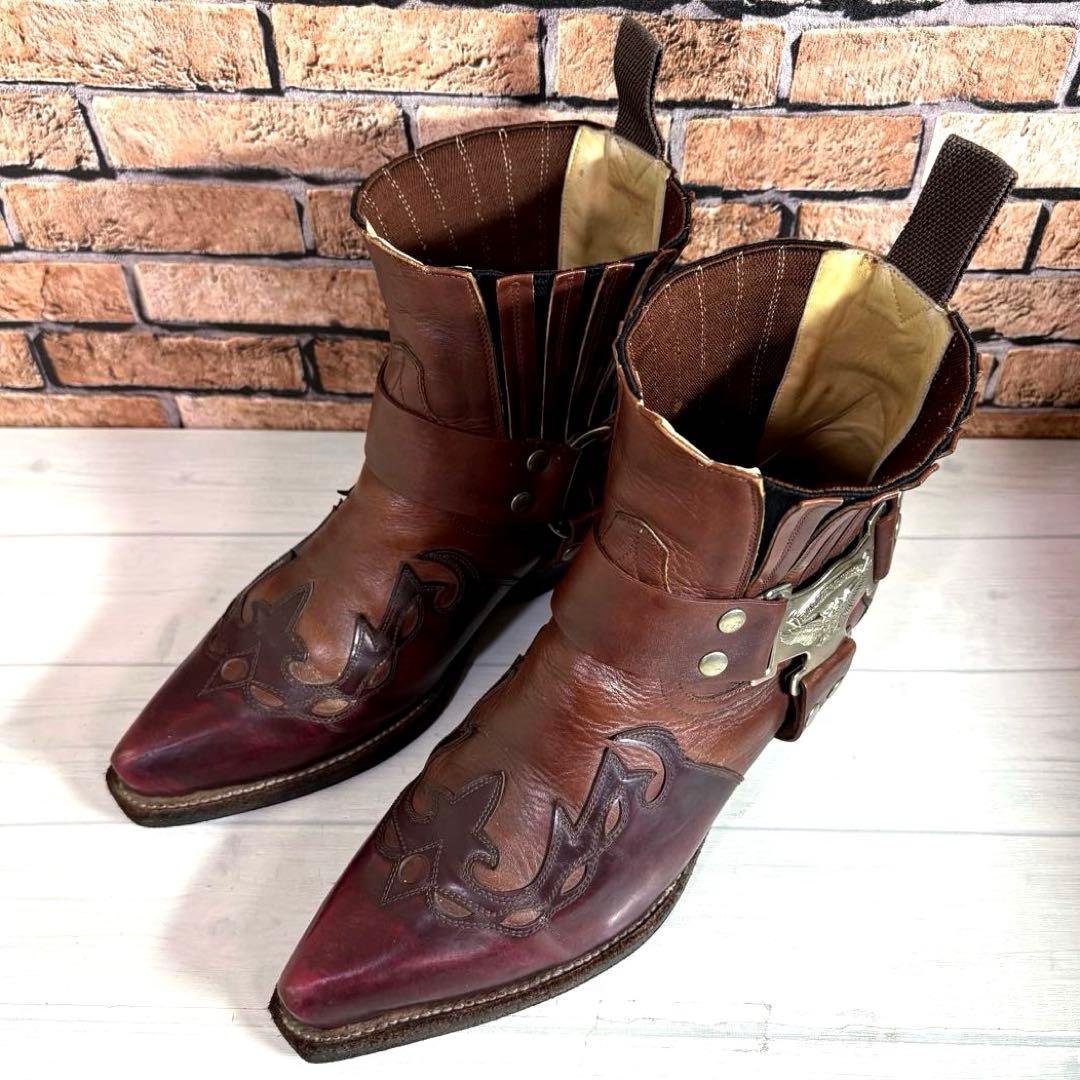 HARLEY-DAVIDSON■ウエスタンブーツ✨リング サイドゴア スチール