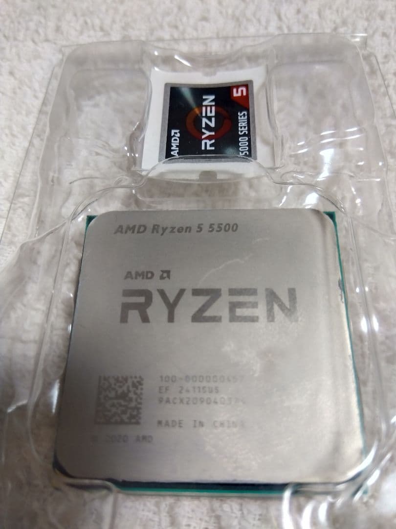 ASUS A520M-K＋Ryzen5500 箱ク−ラ−付 動作確認済み