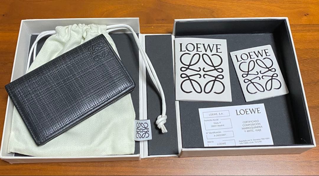 LOEWE ロエベ 名刺入れ ブラック カードケース