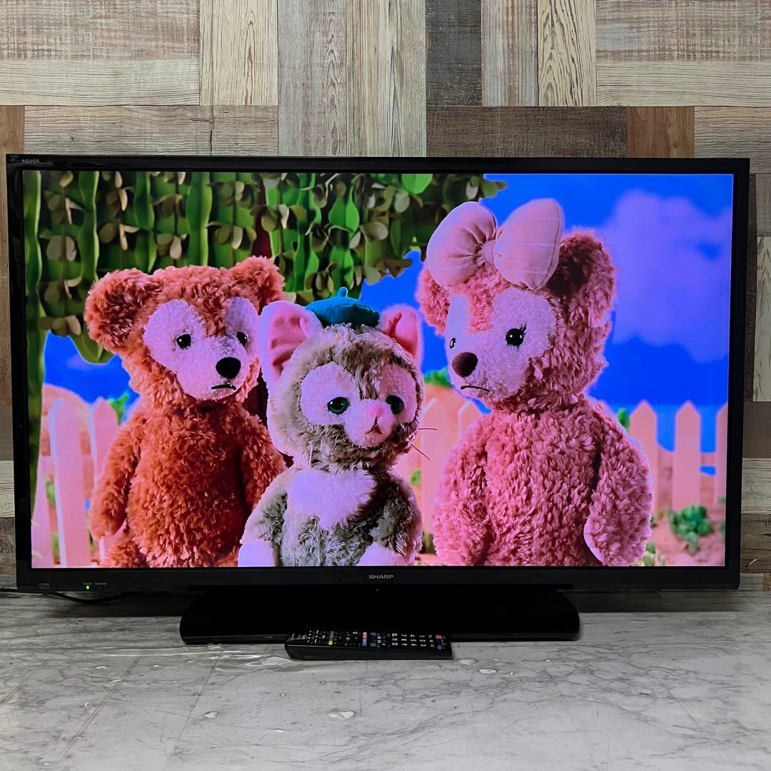即日受渡❣️全国送料込シャープ40型液晶テレビ 外付けHDD 裏番組録画対応