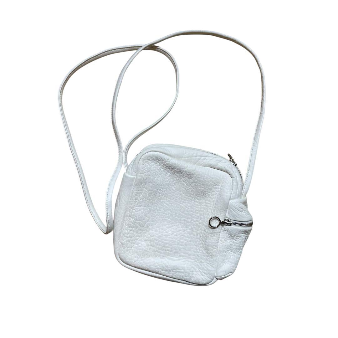 【Aeta ディアレザー ショルダーポーチ 白】新品未使用タグ付 / 鹿革