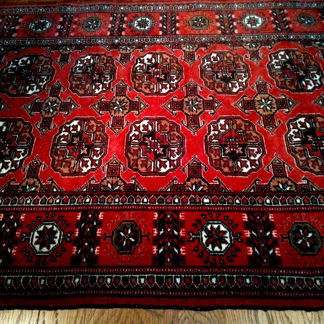 手織り　トルクメン絨毯　ヴィンテージラグ　トライバルラグ