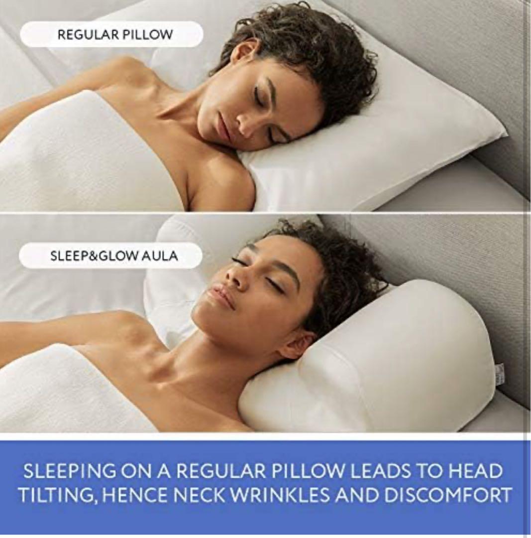 【美品】SLEEP & GLOW アウラ枕 Aula アンチエイジング枕 仰向寝