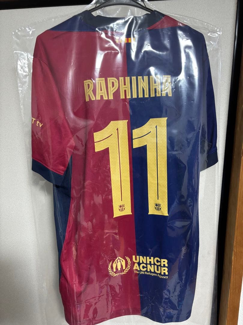 FCバルセロナ ユニフォーム　正規品　CL仕様　ラフィーニャ　現地購入